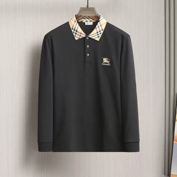 ❤버버리 남성 폴로 블랙 맨투맨 - Burberry Mens Black Tshirts - buc282x