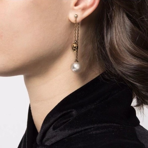 ❤알렉산더 맥퀸 여성 골드 이어링 - Alexander Mcqueen Womens Gold Earring - acc1876x
