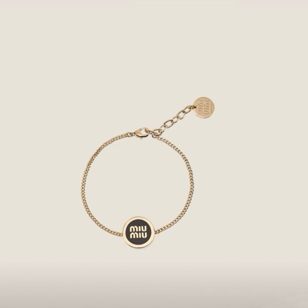 ❤미우미우 여성 골드 팔찌 - Miumiu Womens Gold Bangle - acc1893x