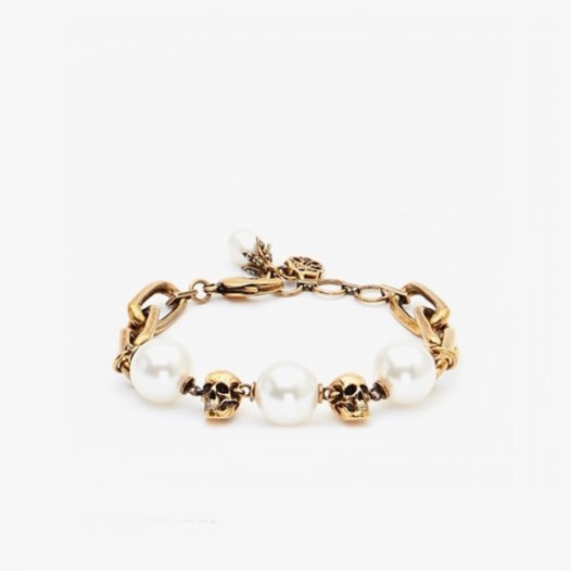❤알렉산더 맥퀸 여성 골드 팔찌 - Alexander Mcqueen Womens Gold Bangle - acc1904x