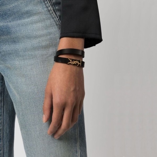 ❤입생로랑 여성 골드 팔찌 - Saint Laurent Womens Gold Bangle - acc1911x