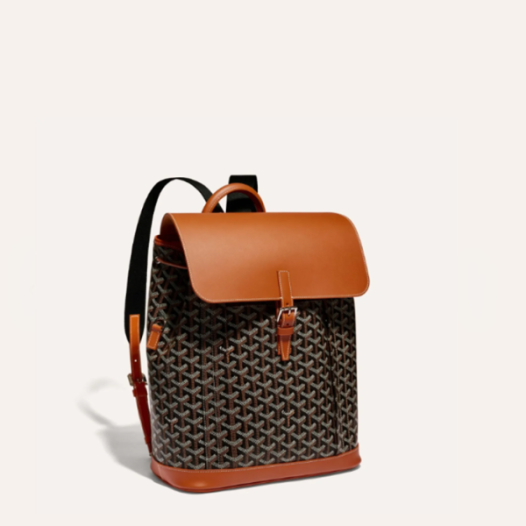 ❤고야드 남/녀 블랙 탄 알팡 백팩 MM - Goyard Unisex Alpin Back Pack - gob1009x