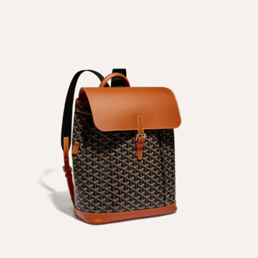 ❤고야드 남/녀 블랙 탄 알팡 백팩 MM - Goyard Unisex Alpin Back Pack - gob1009x