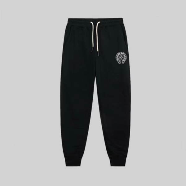 ❤크롬하츠 남성 블랙 트레이닝 팬츠 - Chrom Hearts Mens Black Training Pants - chc125x