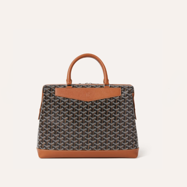 ❤고야드 남성 블랙 탄 시스알팡 서류가방 - Goyard Mens Cisalpin Tote Bag - gob1022x