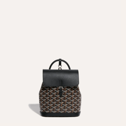 ❤고야드 여성 블랙 알팡 미니 백팩 - Goyard Womens Alpin Mini Back Pack - gob1033x