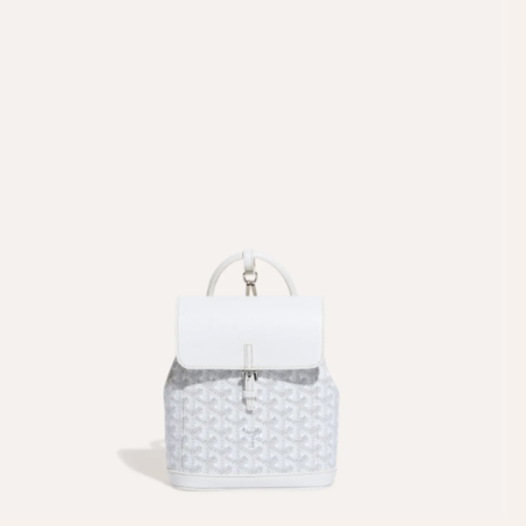 ❤고야드 여성 화이트 알팡 미니 백팩 - Goyard Womens Alpin Mini Back Pack - gob1038x