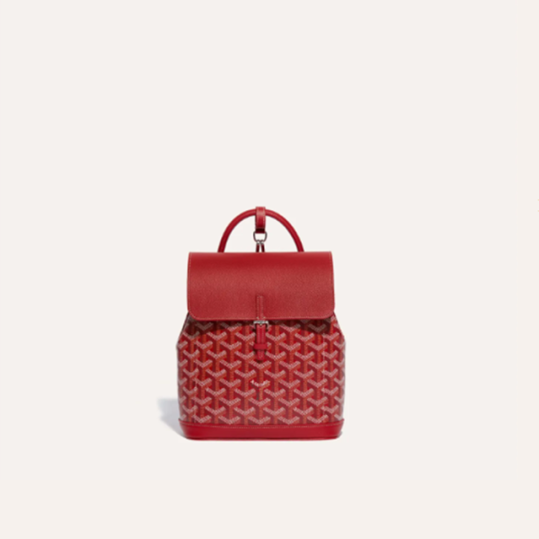 ❤고야드 여성 레드 알팡 미니 백팩 - Goyard Womens Alpin Mini Back Pack - gob1039x