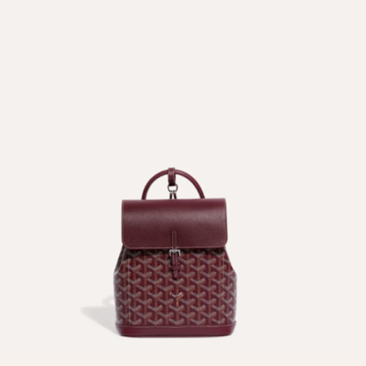 ❤고야드 여성 버건디 알팡 미니 백팩 - Goyard Womens Alpin Mini Back Pack - gob1042x