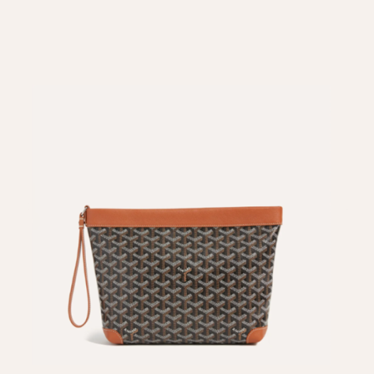 ❤고야드 남/녀 블랙 탄 콘티 파우치 - Goyard Unisex Conti Pouch - gob1170x