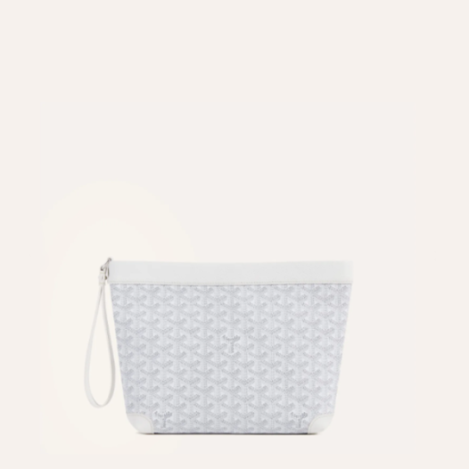 ❤고야드 남/녀 화이트 콘티 파우치 - Goyard Unisex Conti Pouch - gob1173x