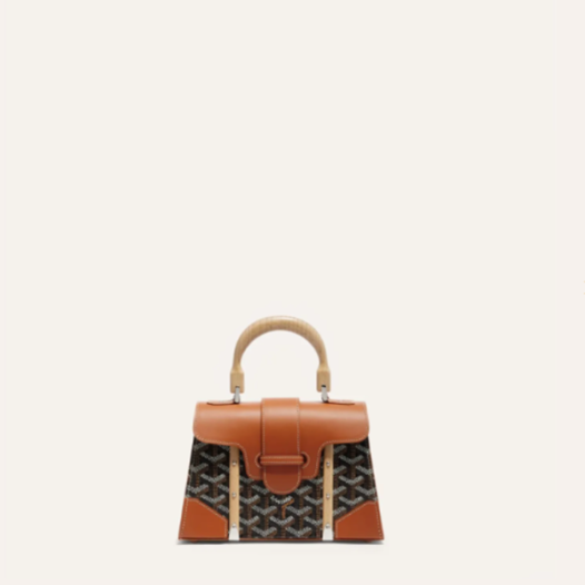 ❤고야드 여성 블랙 탄 스트럭쳐 사이공 백 미니 - Goyard Womens Mini Structure Saigon Bag - gob1213x