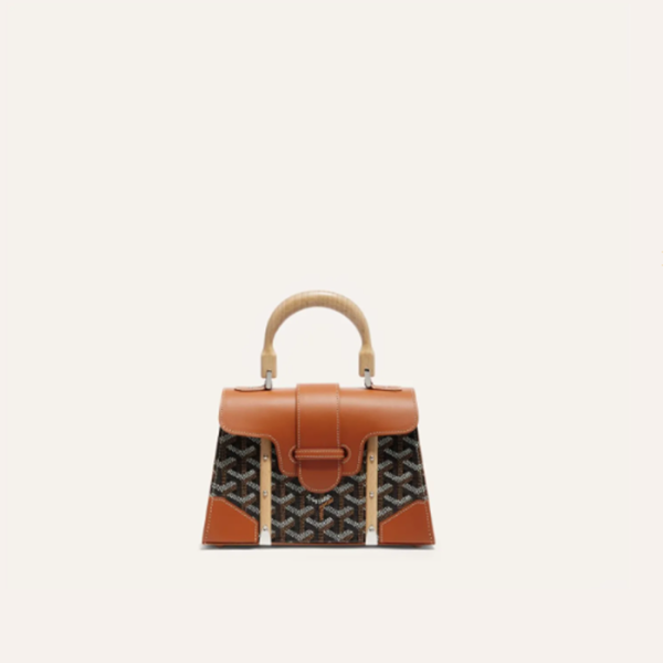 ❤고야드 여성 블랙 탄 스트럭쳐 사이공 백 미니 - Goyard Womens Mini Structure Saigon Bag - gob1213x