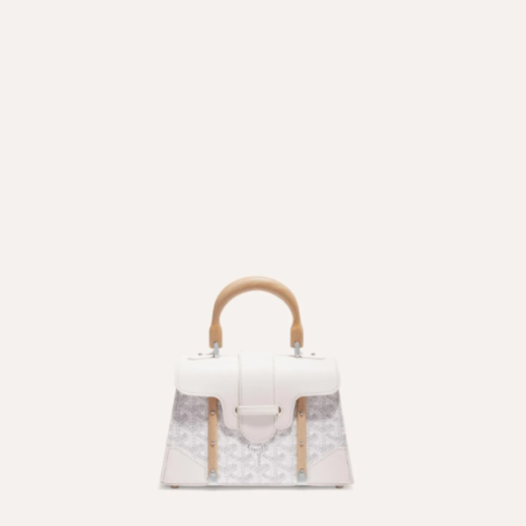 ❤고야드 여성 화이트 스트럭쳐 사이공 백 미니 - Goyard Womens Mini Structure Saigon Bag - gob1217x
