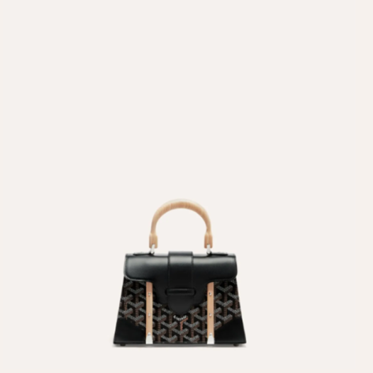❤고야드 여성 블랙 스트럭쳐 사이공 백 미니 - Goyard Womens Mini Structure Saigon Bag - gob1219x