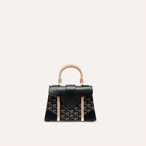 ❤고야드 여성 블랙 스트럭쳐 사이공 백 미니 - Goyard Womens Mini Structure Saigon Bag - gob1219x
