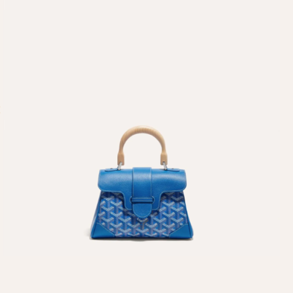 ❤고야드 여성 블루 소프트 사이공 백 미니 - Goyard Womens Mini Saigon Bag - gob1237x