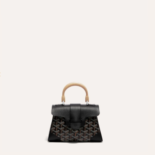 ❤고야드 여성 블랙 소프트 사이공 백 미니 - Goyard Womens Mini Saigon Bag - gob1242x
