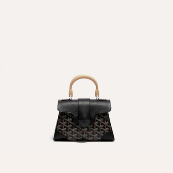 ❤고야드 여성 블랙 소프트 사이공 백 미니 - Goyard Womens Mini Saigon Bag - gob1242x