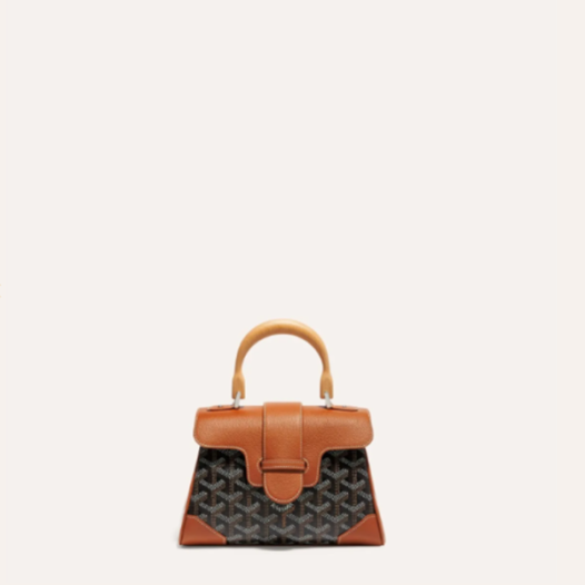 ❤고야드 여성 블랙 탄 소프트 사이공 백 미니 - Goyard Womens Mini Saigon Bag - gob1244x