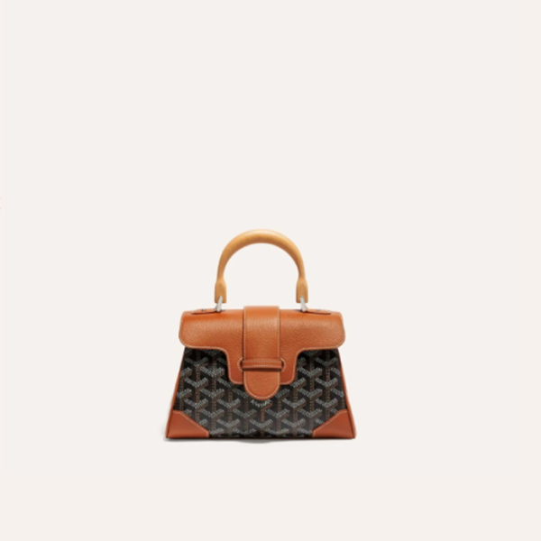 ❤고야드 여성 블랙 탄 소프트 사이공 백 미니 - Goyard Womens Mini Saigon Bag - gob1244x