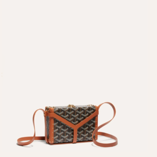 ❤고야드 여성 블랙 탄 미노디에르 트렁크 백 - Goyard Womens Minaudiere Trunk Bag - gob1267x