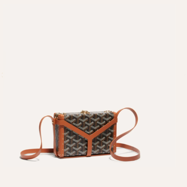 ❤고야드 여성 블랙 탄 미노디에르 트렁크 백 - Goyard Womens Minaudiere Trunk Bag - gob1267x
