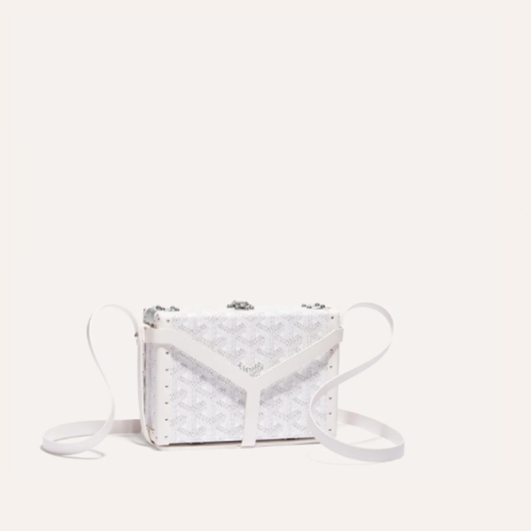 ❤고야드 여성 화이트 미노디에르 트렁크 백 - Goyard Womens Minaudiere Trunk Bag - gob1269x
