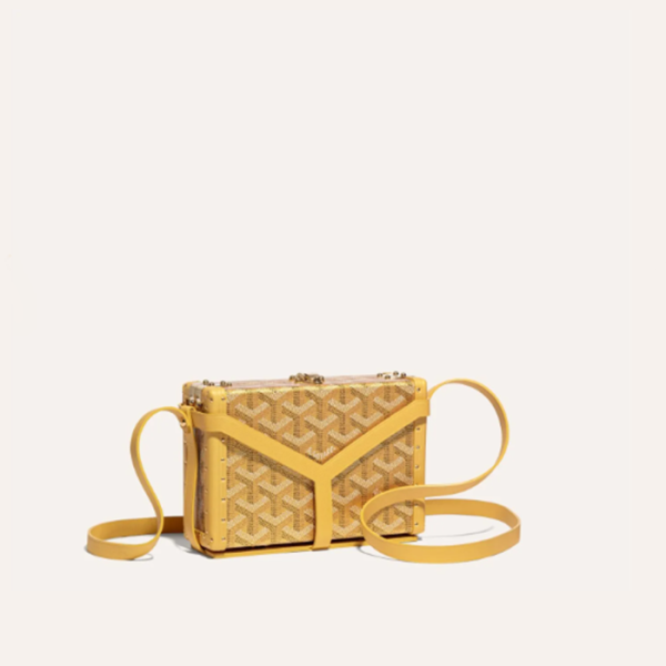 ❤고야드 여성 옐로우 미노디에르 트렁크 백 - Goyard Womens Minaudiere Trunk Bag - gob1271x