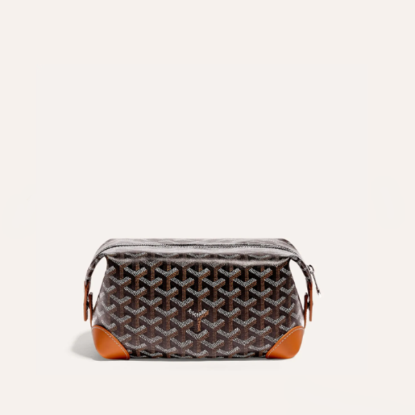 ❤고야드 남/녀 블랙 탄 볼링 25 클러치 - Goyard Unisex Bowling 25 Toiletry Bag - gob1332x