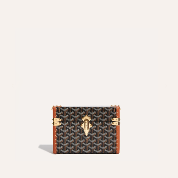 ❤고야드 남/녀 블랙 탄 카세트 트렁크 백 - Goyard Unisex Cassette Trunk Bag - gob1381x