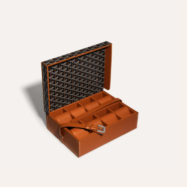 ❤고야드 남/녀 블랙 탄 시계 케이스 - Goyard Unisex Watch Case - gob1392x