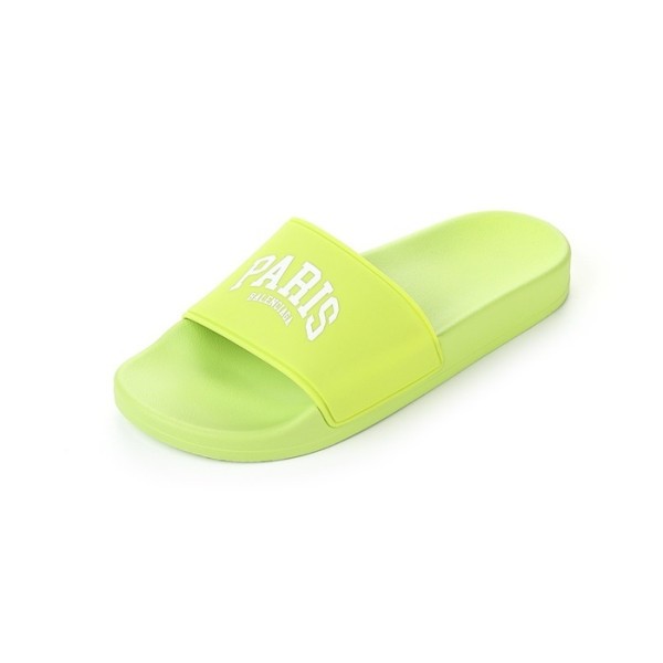 ❤발렌시아가 남/녀 네온 그린 슬리퍼 - Balenciaga Unisex Green Slippers - bas221x