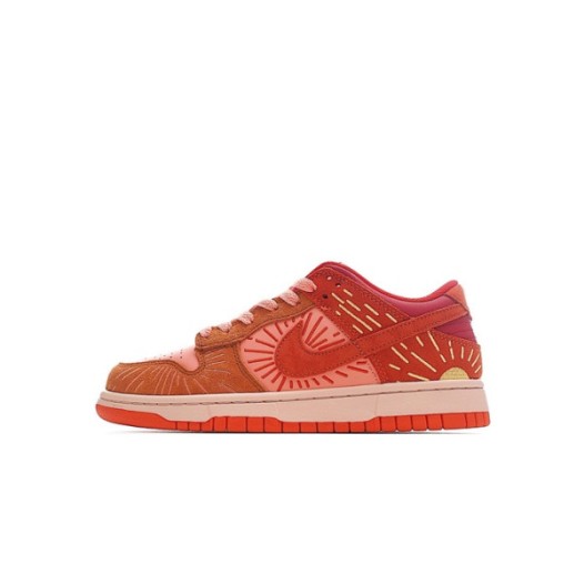 ❤나이키 남/녀 레드 스니커즈 - Nike Dunk Low Unisex Sneakers - nis307x