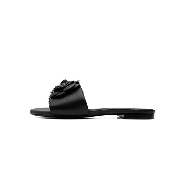 ❤샤넬 여성 까멜리아 블랙 뮬 - Chanel Womens Black Slippers - chs353x