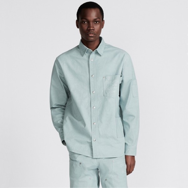 ❤디올 남성 캐쥬얼 블루 셔츠 - Dior Mens Blue Shirts - dic311x