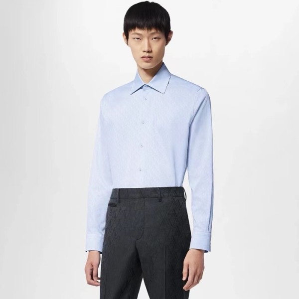 ❤루이비통 남성 블루 셔츠 - Louis vuitton Mens Blue Shirts - lvc358x