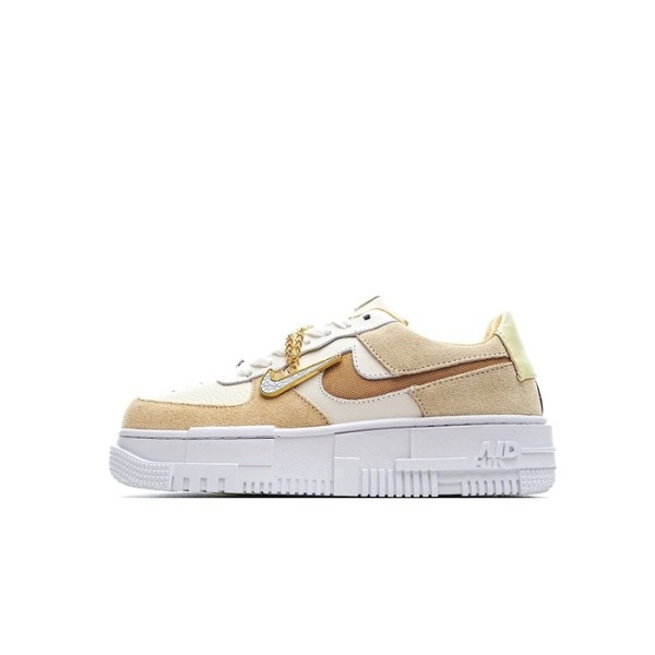 ❤나이키 남/녀 카멜 스니커즈 - Nike Air Force 1 Unisex Sneakers - nis422x