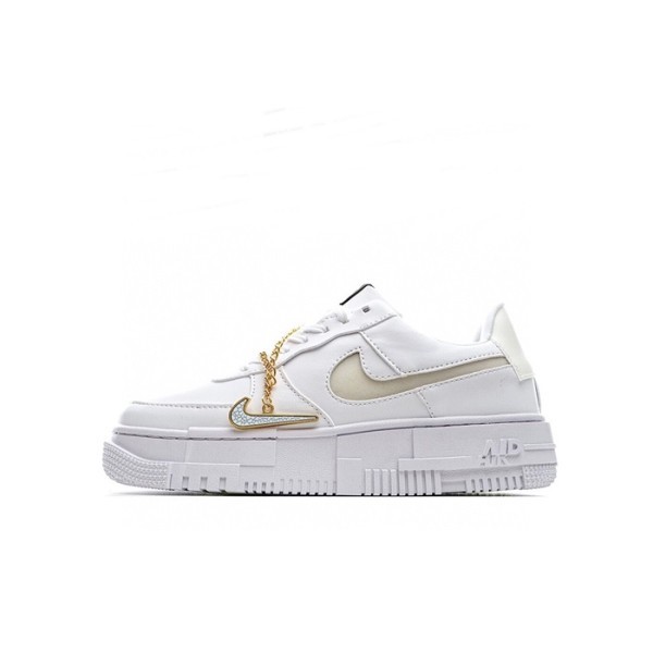 ❤나이키 남/녀 화이트 스니커즈 - Nike Air Force 1 Unisex Sneakers - nis424x
