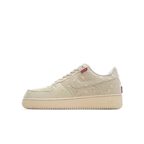 ❤나이키 남/녀 베이지 스니커즈 - Nike Air Force 1 Unisex Sneakers - nis445x