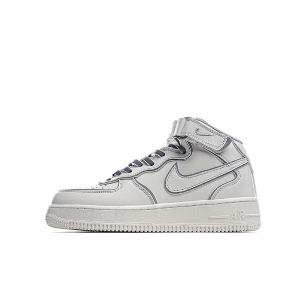 ❤나이키 남/녀 그레이 하이탑 스니커즈 - Nike Air Force 1 Unisex Sneakers - nis448x