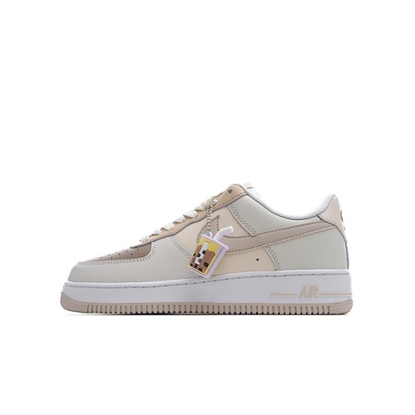 ❤나이키 남/녀 베이지 스니커즈 - Nike Air Force 1 Unisex Sneakers - nis455x