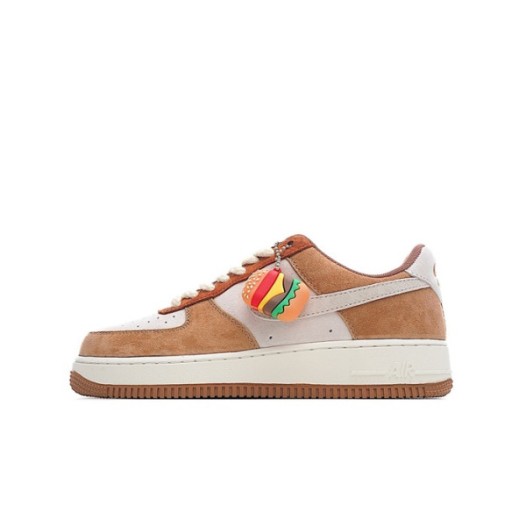 ❤나이키 남/녀 카멜 스니커즈 - Nike Air Force 1 Unisex Sneakers - nis474x