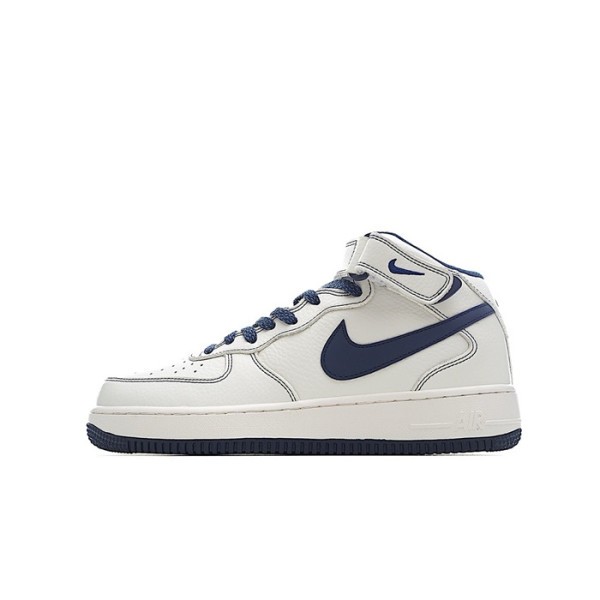 ❤나이키 남/녀 네이비 하이탑 스니커즈 - Nike Air Force 1 Unisex Sneakers - nis476x