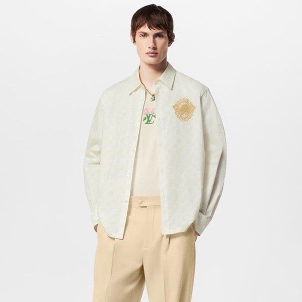 ❤루이비통 남성 아이보리 셔츠 - Louis vuitton Mens Ivory Shirts - lvc373x