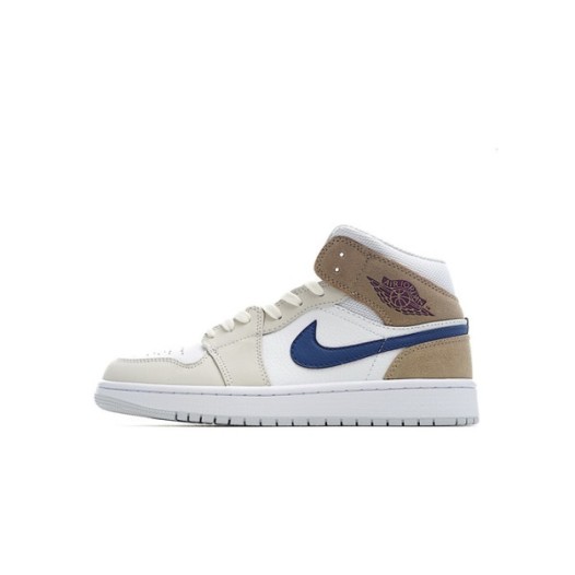 ❤나이키 남/녀 베이지 하이탑 스니커즈 - Nike Air Jordan 1 Mid Unisex Sneakers - nis502x