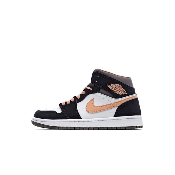 ❤나이키 남/녀 블랙 하이탑 스니커즈 - Nike Air Jordan 1 Mid Unisex Sneakers - nis526x