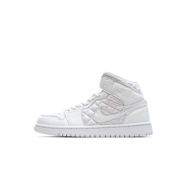 ❤나이키 남/녀 화이트 하이탑 스니커즈 - Nike Air Jordan 1 Mid Unisex Sneakers - nis532x