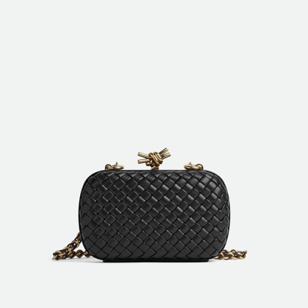 ❤보테가 베네타 여성 블랙 체인 새들 백- Bottega Veneta Womens Knot Bag - bvb1485x
