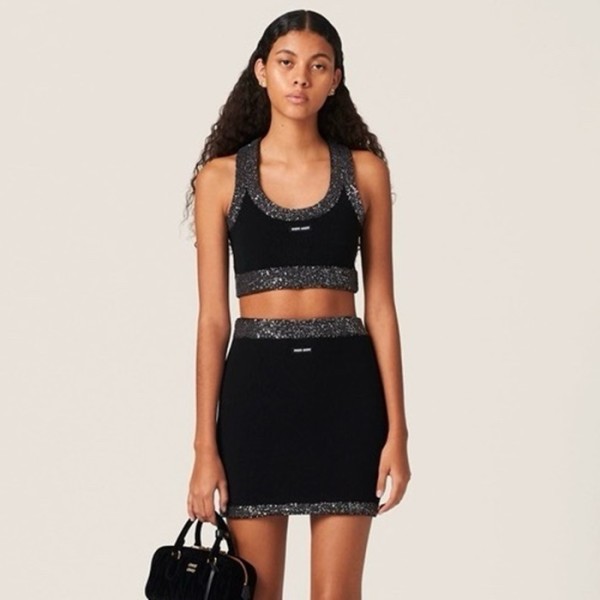 ❤미우미우 여성 블랙 투피스 - Miumiu Ladys Black Two-pieces - muc409x